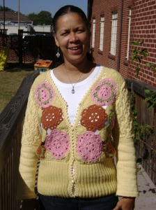 Love Poem Cardigan by Erika (front)